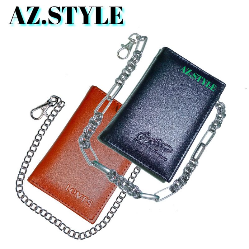 แบบใหม่!!! CHAIN MENS WALLET/BOOK FOLDING WALLET