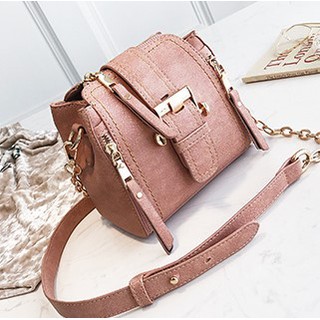 พร้อมส่ง!!กระเป๋าหนัง สะพายข้าง เกาหลี