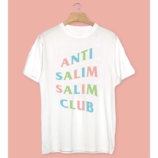 ขายดี Anti slim สีฟรุ้งฟริ้ง เสื้อยืด โลโก้สีสด ผ้า cotton100 ใส่ได้ทั้งผู้หญิงและผู้ชาย เสื้อการเมือง