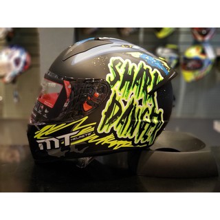 หมวกกันน็อค mt stinger shark Yellow