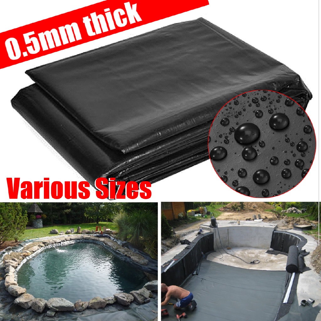 1.7M HDPE Fish Pond Liner Gardens Pool Membrane Reinforced Pools Landscaping 11 