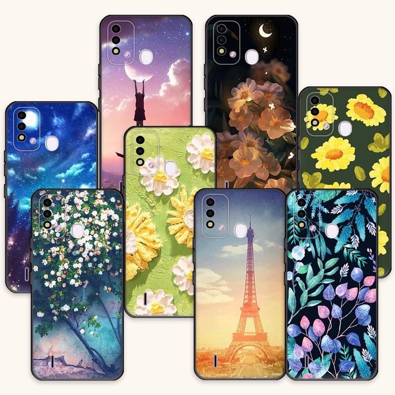 เคสโทรศัพท์สําหรับ ITEL P37 Vision 2S Vision 3 lte P651L P651W พิมพ์รูปแบบการ์ตูนกลับป้องกันกรณีสําห