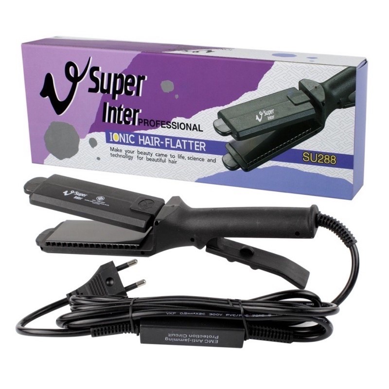 ส่งไว ของแท้ รุ่นใหม่ Super V Inter SU 288 เครื่องหนีบผม เครื่องรีดผม ที่หนีบผม ที่รีดผม ม่วง กล่องม่วง ซุปเปอร์วี
