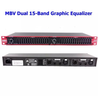 อีควอไลเซอร์ Dual 15-Band Graphic Equalizer เครื่องปรับแต่งความถี่สัญญาณเสียง อีคิว / หรือตัวปรับแต่งเสียง MBV EQ-215