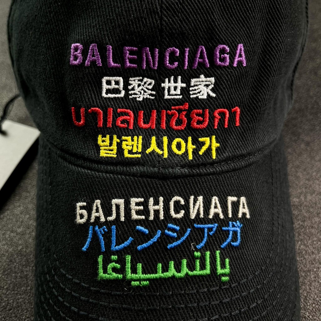 balenciaga language cap  Black  Brand new