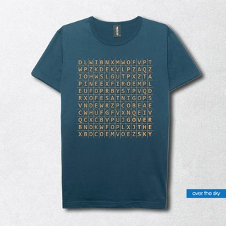 over the sky T-shirt กราฟฟิค เสื้อยืดคอกลม - ปริศนาคำไขว้ Crossword Puzzle Game
