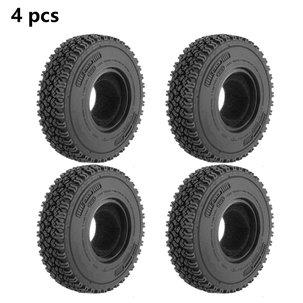 4 ชิ้น 1.55 "ยางนุ่มล้อยาง 1.55 นิ้ว Tyre AX-1020 สําหรับ RC Crawler รถ CC01 LC70 LC80 RC รถอะไหล่อุปกรณ์เสริม