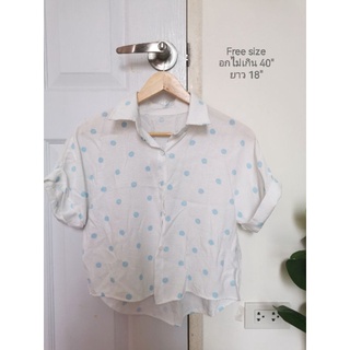 เสื้อผ้าฝ้าย ลาย dot
