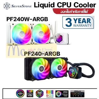 CPU Liquid Cooler (ชุดระบายความร้อนซีพียู) Silverstone PERMAFROST PF240 ARGB (White/BLACK) ประกัน 3 ปี ของแท้