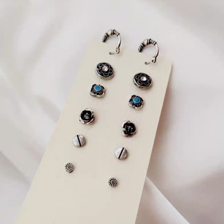 PINK PVSSY ต่างหู earring ต่างหูหินอ่อน ต่างหูเพชร ต่างหู Minimal ต่างหูเกาหลี ต่างหูแฟชั่น เครื่องประดับ ตุ้มหู