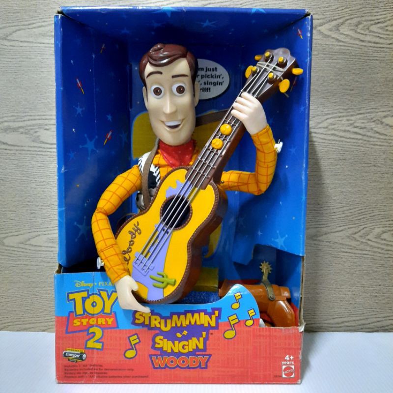 Toy Story 2 Strumming Woody with singing Guitar (1999)