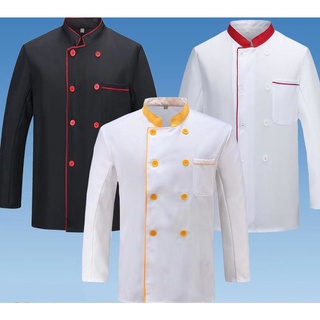 เสื้อแจ็กเก็ตเชฟ แขนยาว พลัสไซซ์ สําหรับผู้ชาย และผู้หญิง ใส…