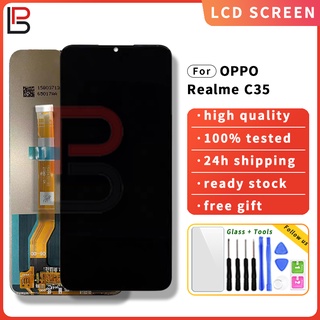 อะไหล่หน้าจอสัมผัส Lcd แบบเปลี่ยน สําหรับ Oppo Realme C35 RMX3511 Narzo 50A Prime