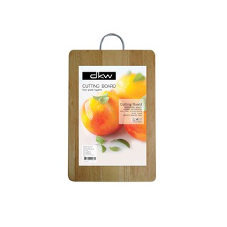 ราคาพิเศษ!! ดีเคดับบลิว เขียงไม้ทรงเหลี่ยม ขนาด 9x13 นิ้ว Square Wooden Cutting Board 9x13 inch