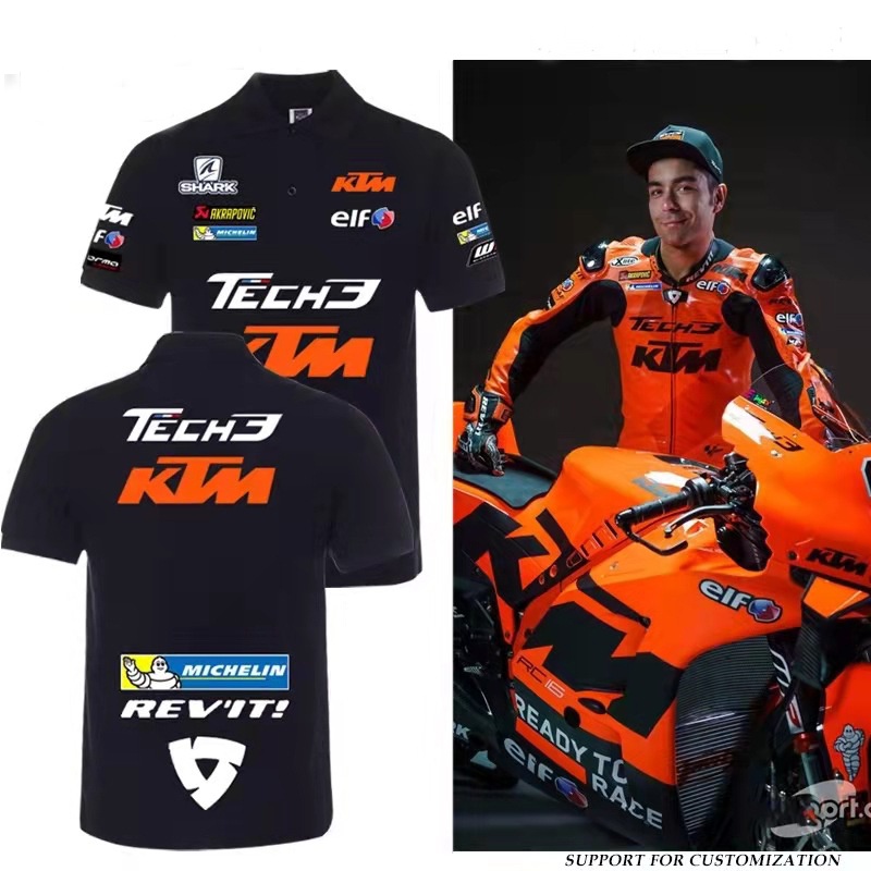 F1 Racing Uniform เสื้อโปโลแขนสั้น Fleet 21 Racing Uniform ชุดพนักงานเสื้อยืดครึ่งแขนหลวม