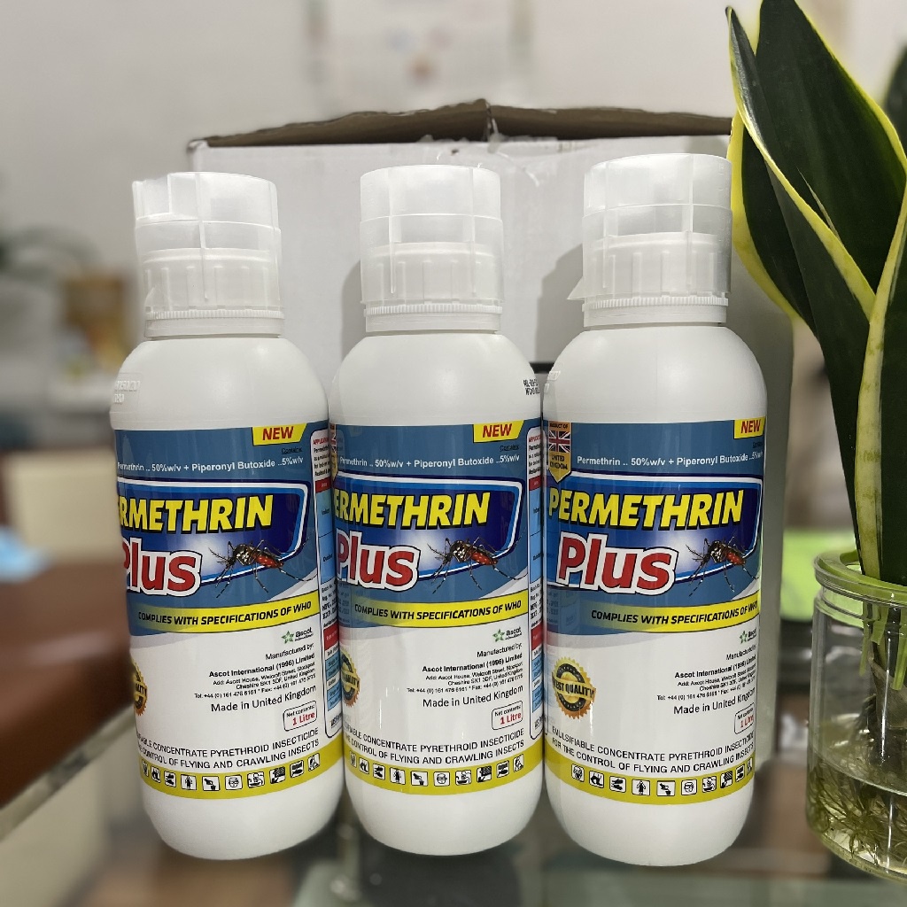 ยากันยุงอังกฤษ Permethrin Plus 50EC ขวด 1 ลิตร