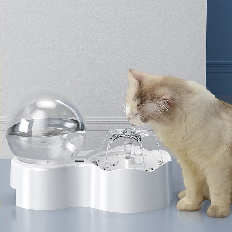 ☍™❉2.3L Intelligent Cat Drinking Water Fountain Automatic Circulating Water Dispenser Quiet Pet Sensor Drinking Feeder