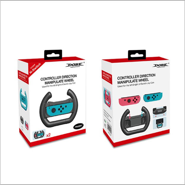 [Dobe] พวงมาลัย Nintendo Switch รุ่น ปกติ  / รุ่น Oled แพคคู่สำหรับ JoyCon ยี่ห้อ Dobe(แท้) 🇹🇭พร้อมส่งในไทย🇹🇭