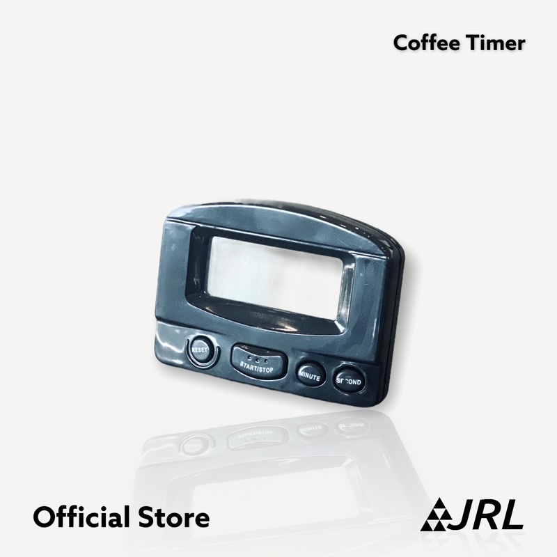 JRL นาฬิกาจับเวลา Perfect Shot สำหรับร้านกาแฟ (สีดำ/ขาว) กดรีเซ็ทปุ่มเดียว