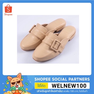 Sincera Brand (Premium Soft Shoes)รองเท้าเปิดส้น สูง 1 นิ้ว สีเบจ Beige