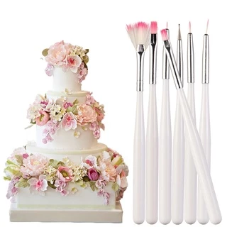 แปรงปากกาไอซิ่ง กลิตเตอร์ กินได้ สําหรับตกแต่งเค้ก เบเกอรี่ DIY