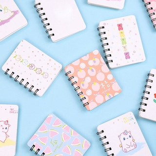 1 PC Cartoon Coil Notepad Portable Notebook Memo Book Student Learn Office Stationery