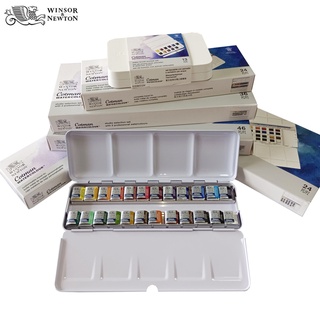 Winsor &amp; Newton Cotman สีน้ําสีน้ํา 8/12/24/36/45 สี