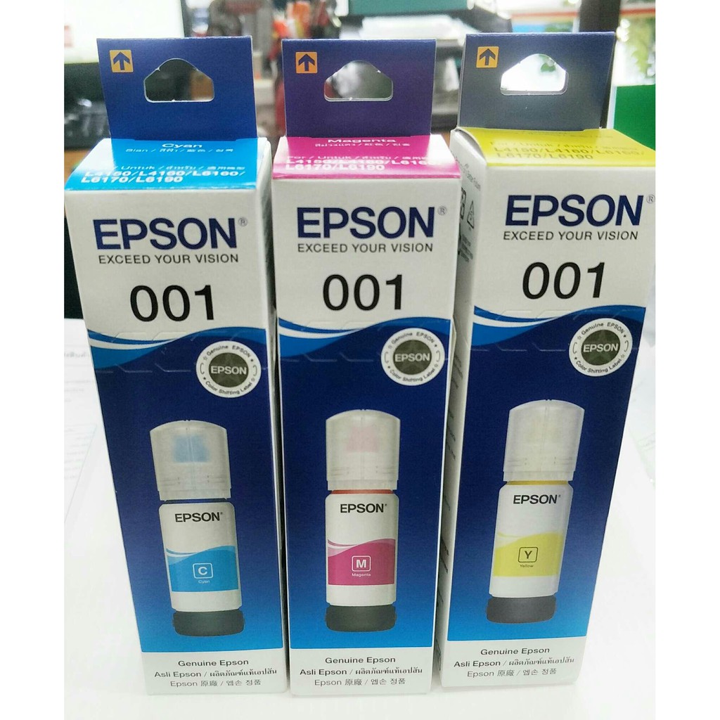 หมึกเติม Epson 001CMY3สี