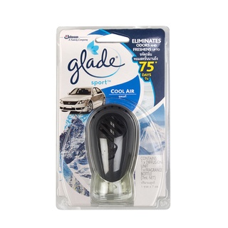 ✨Sale✨ น้ำหอมปรับอากาศในรถ  GLADE SPORT คูลแอร์  7 มล. สเปรย์ปรับอากาศ 🚚💨พร้อมส่ง!!