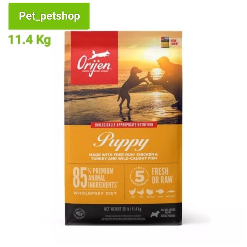 ORIJEN Puppy ลูกสุนัข 2เดือน-1ปี ทุกสายพันธุ์ 11.4 kg.
