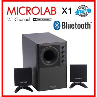 Microlab X1 ลำโพงพร้อมซัฟวูฟเฟอร์ ระบบ 2.1 ของแท้ สินค้ารับประกัน 1ปี มีบุลทูธในตัว (เสียงดี ล้าน%)