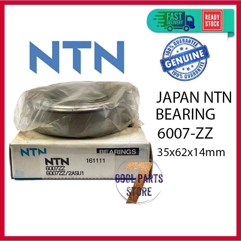 6007 ZZ NTN Japan Bearing 6007-ZZ (35 X 62 X 14mm)