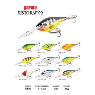 RAPALA RISTO RAP RR9 เหมาะกับปลาล่าเหยื่อในประเทศไทย