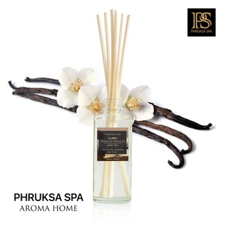 PHRUKSA SPA ก้านไม้หอมปรับอากาศ กลิ่นเฟรนช์ วนิลา 50 มล.(Reed Diffuser French Vanilla)แถมฟรี! ก้านไม้หวาย