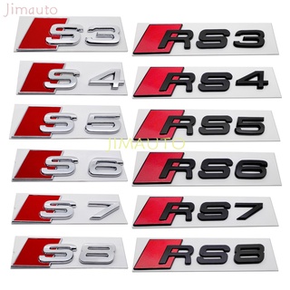 Original Plastic Sticker For Audi Sline S3 S4 S5 S6 S7 S8 RS3 RS4 RS5 RS6 RS7 RS8 Logo A3 A4 A5 A6 A7 A8 Emblem Badge Decal