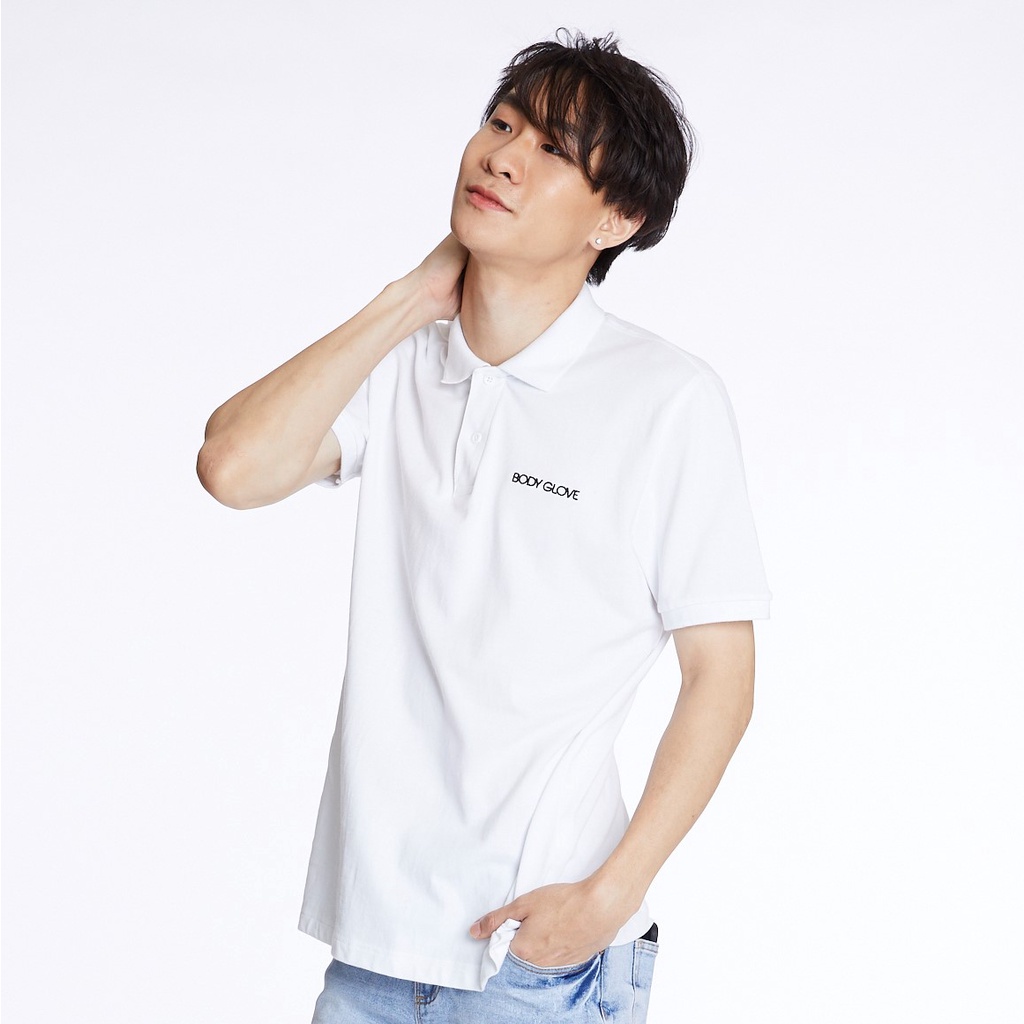 BODY GLOVE Men's CLASSIC POLO เสื้อโปโลผู้ชาย สีขาว-00