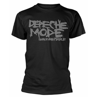 เสื้อยืดผ้าฝ้ายพิมพ์ลายแฟชั่น เสื้อยืด พิมพ์ลายโลโก้ Depeche Mode People Are Logo