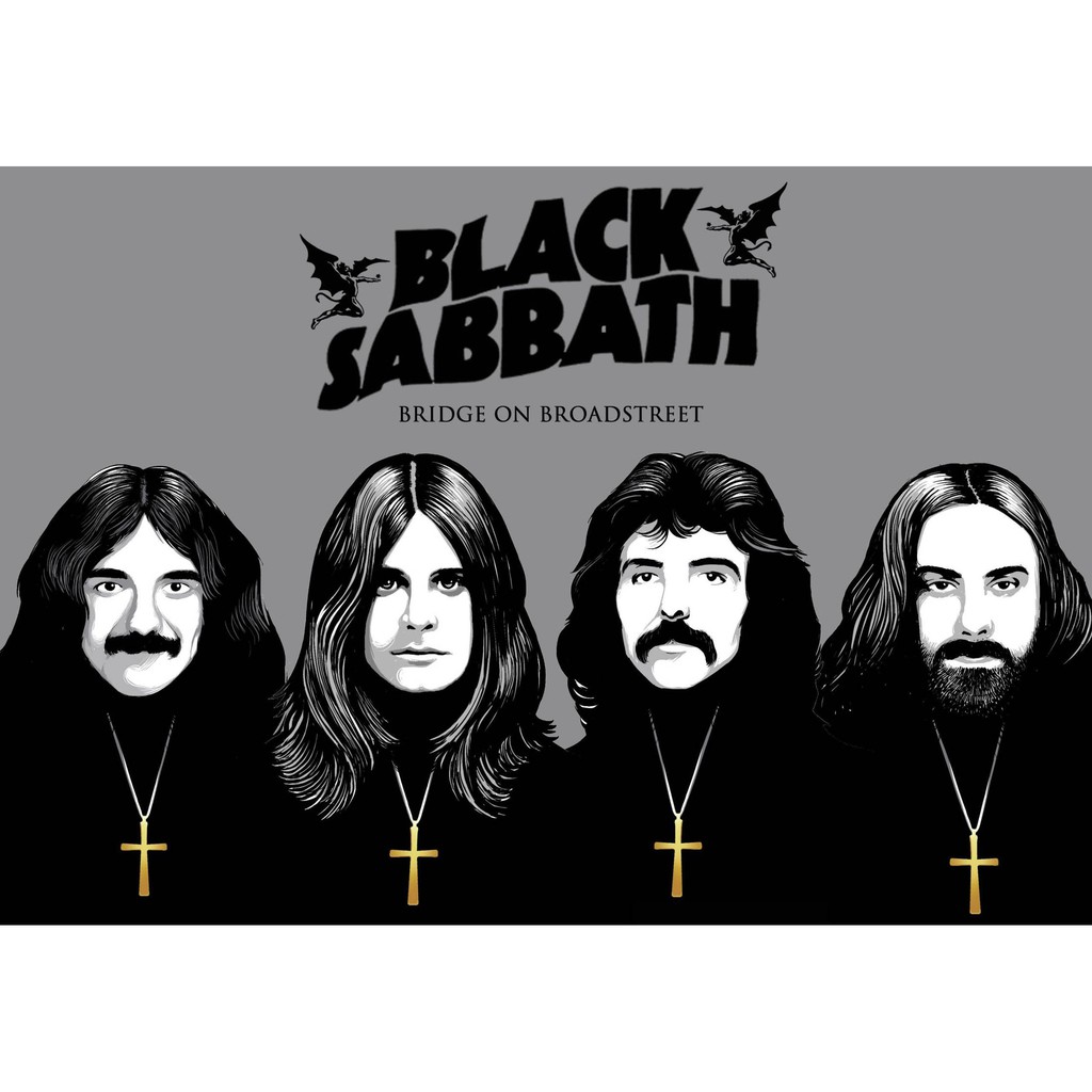 โปสเตอร์ Black Sabbath Ozzy Osbourne แบล็กแซ็บบาธ โปสเตอร์ วอลเปเปอร์ ตกแต่งผนัง Poster โปสเตอร์วินเ