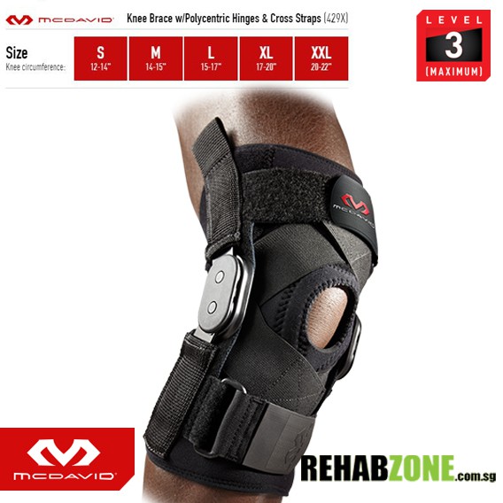 McDavid Knee Support รุ่นท็อป level 3 429xมือสองสภาพดี