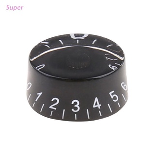 Super 1pc Knob Button Volume Tone Control For LP Electric Guitar Bass Parts Black White Numerals