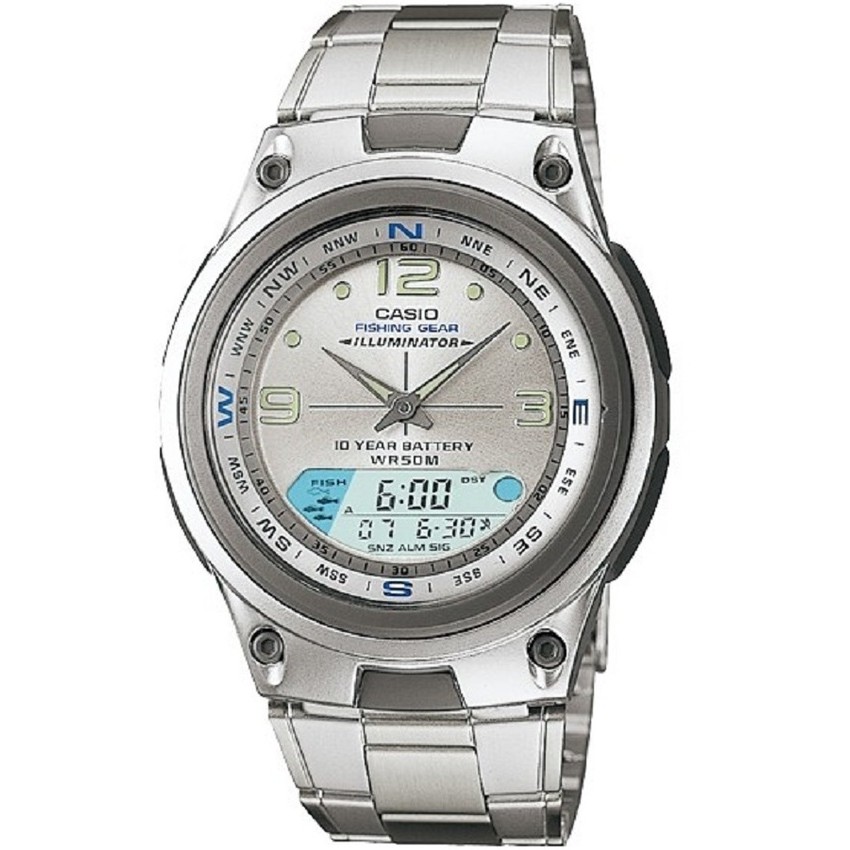 Casio Outgear นาฬิกาข้อมือผู้ชาย สีเงิน สายสแตนเลส รุ่น
AW-82D-7AVDF