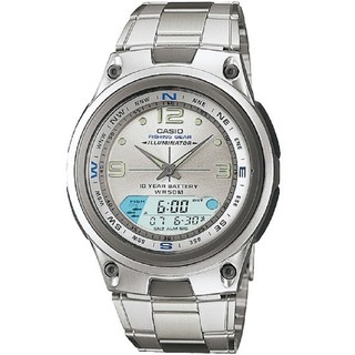 Casio Outgear นาฬิกาข้อมือผู้ชาย สีเงิน สายสแตนเลส รุ่น
AW-82D-7AVDF