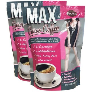 Signature Max Curve Coffee (10ซอง/ห่อ) 2ห่อ กาแฟลดน้ำหนัก ปลอดภัย กาแฟปรุงสำเร็จชนิดผง กาแฟซอง กาแฟลดอ้วน แม็กช์ เคิร์ฟ