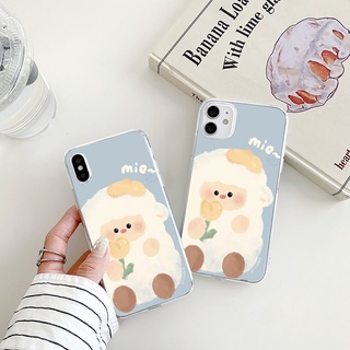 little sheep เคสไอโฟน 13 promax 8 พลัส cute 7 8 plus se2020  iPhone 11 14 12 13 pro max phone case Xr Xs X max เคส นิ่ม