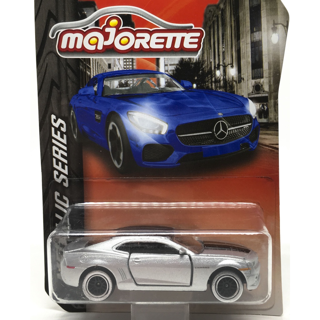 Majorette Chevrolet Camaro - Metallic Series - Silver Color /Wheels D6CSBCL /scale 1/62 (3 inches) L
