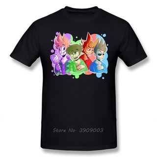 เสื้อยืด ผ้าฝ้าย พิมพ์ลาย Eddsworld Friends สไตล์สตรีท สําหรับผู้ชาย