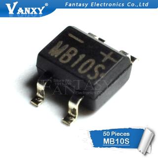 mb 10s soop - 4 1000 v 0 . 5 a สะพานสาย rectifier ใหม่และ original ic 50 ชิ้น