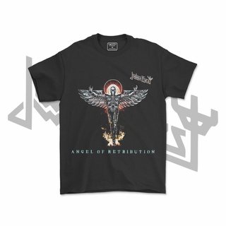 คอลูกเรือเสื้อยืดคอกลมเสื้อเชิ้ต Judas Priest Band | เสื้อเชิ้ต Judas Priest Band | Unisex | V4ผ้าฝ้ายแท้