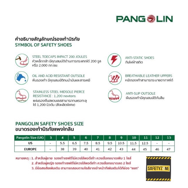 รองเท้าเซฟตี้ PANGOLIN รุ่น 0283UG สีน้ำตาล แพนโกลิน หัวเหล็ก พื้น PU เสริมสแตนเลส รองเท้าเซฟตี้ทรงสปอร์ต