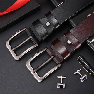 Plus Big Size 150 140 130cm Belts for Men Vintage Real Genuine Leather Cowskin Belt Business Alloy Pin Buckle Waist Strap Belt